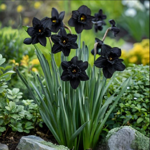 Нарцисс Тень Королевы купить по цене от 500р. в интернет-магазине «Посадика» с доставкой почтой в в Фокиное и по всей России – [изображение №1].